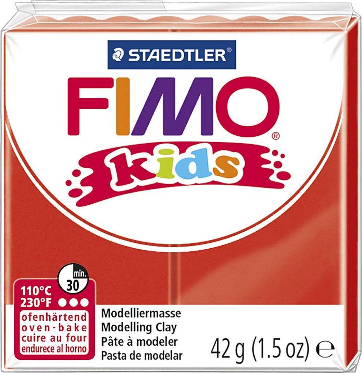 Staedtler Fimo Kids boetseerklei 42 gram - Rood