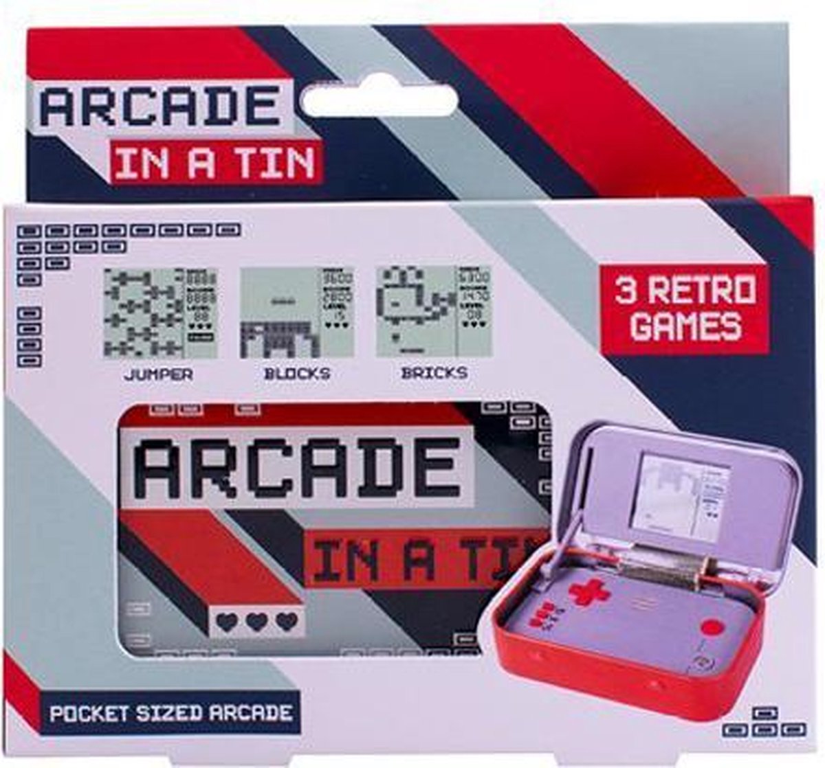 Fizz Creations spel Arcade in a Tin junior 20 x 10 x 8 cm tin
