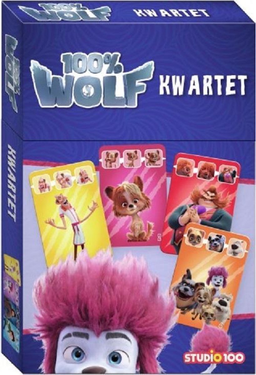 Studio 100 kwartetspel 100% Wolf junior karton