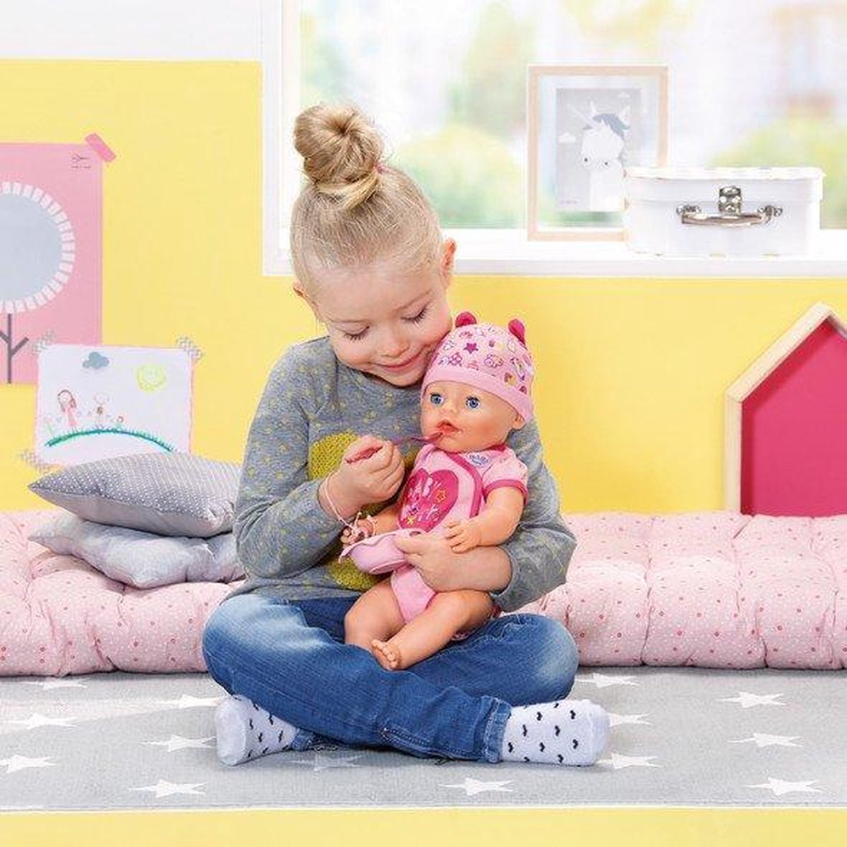 Zapf BABY born 12 voeding zakjes 55 x 75 mm - Roze