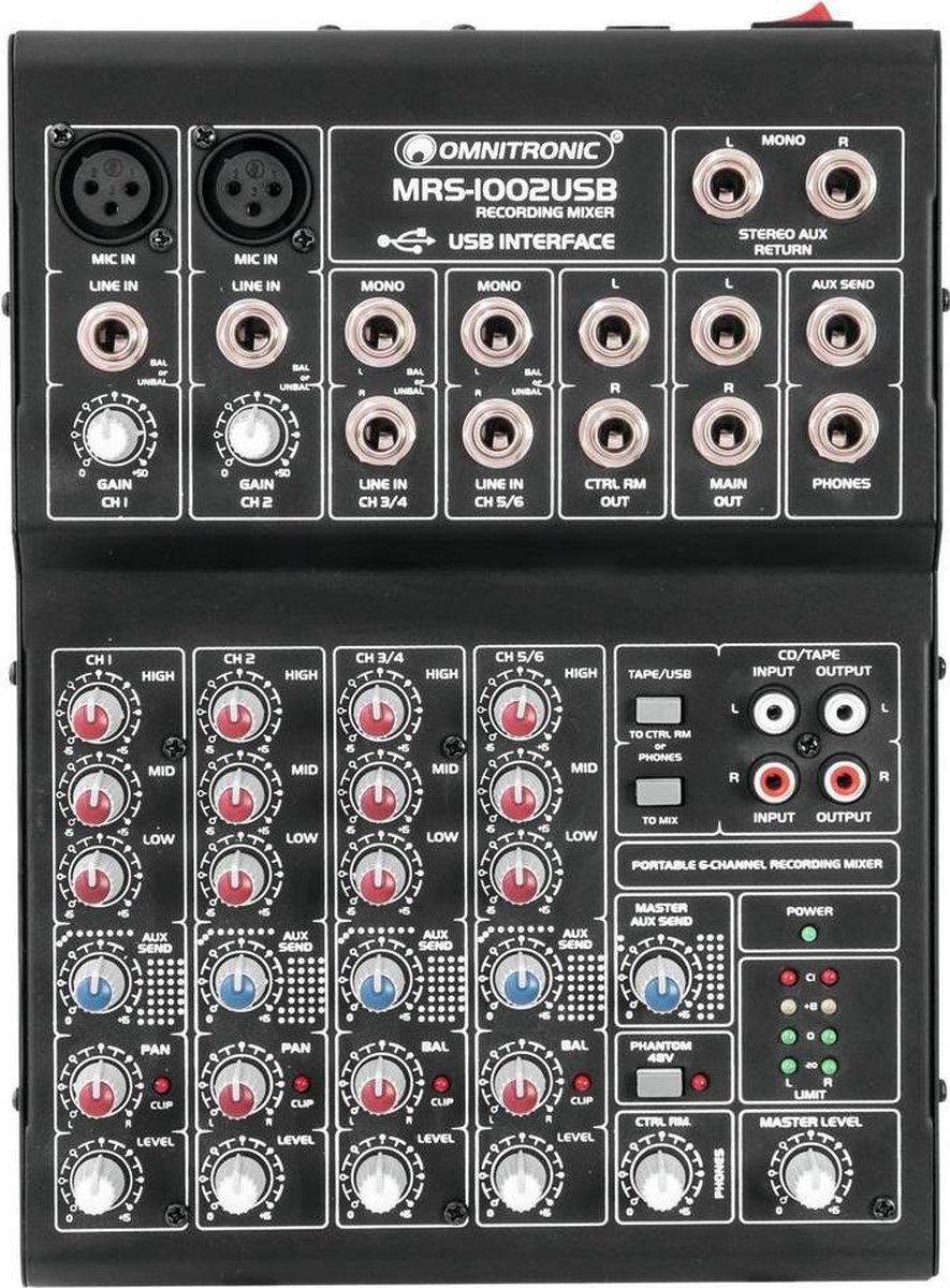 Omnitronic MRS-1002USB mixer