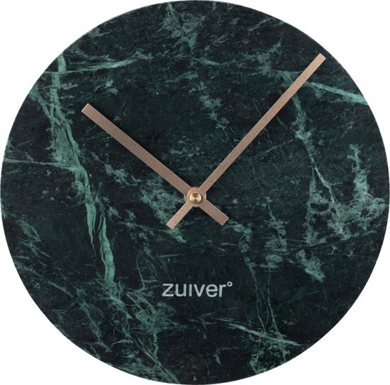 Zuiver Marble Time Wandklok Ø 25 cm - Groen