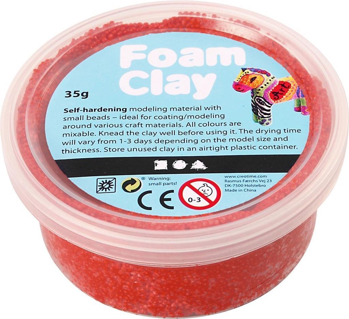 Foam Clay klei 35 gram (78923) - Rood