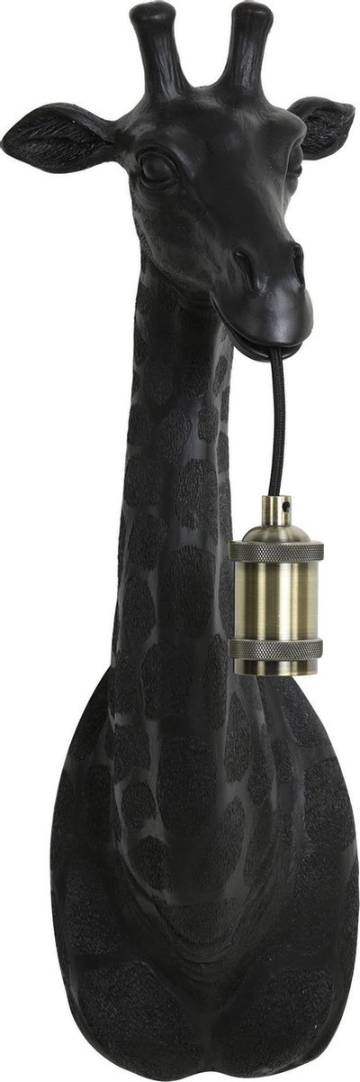 Trendhopper Light & Living Giraffe Wandlamp - Zwart