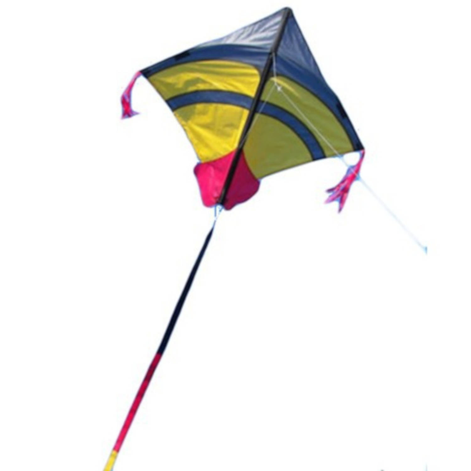 Spiderkites Vlieger Fight Dragon Junior 75 Cm Nylon/blauw - Geel