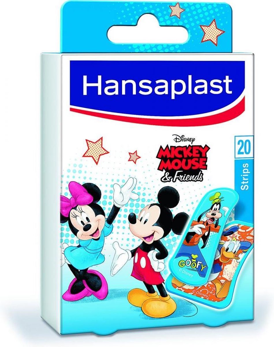 Hansaplast Disney Mickey Mouse Pleisters - 20 Stuks - Blauw