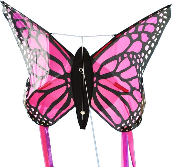 Spiderkites Vlieger Vlinder Meisjes 90 Cm Polyester - Roze