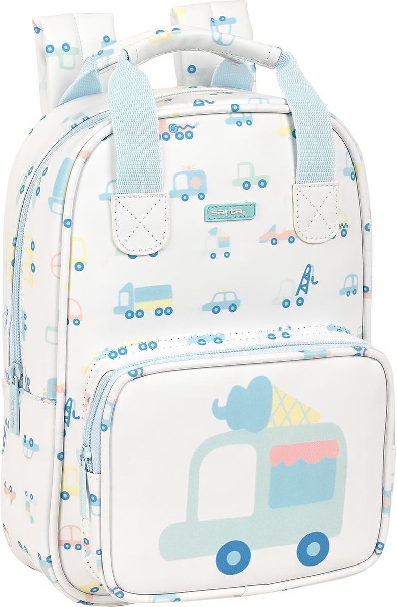 Safta Mochila infantil con asas Vehículos - Wit