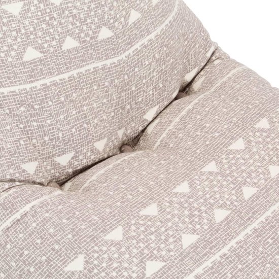 Vidaxl Zitzak Stof Patchwork Licht - Bruin