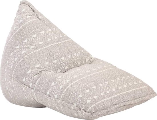 Vidaxl Zitzak Stof Patchwork Licht - Bruin