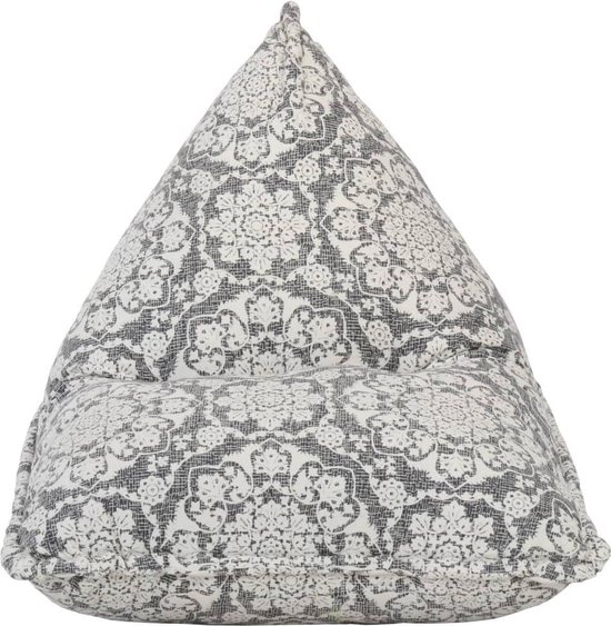 Vidaxl Zitzak Stof Patchwork Licht - Grijs
