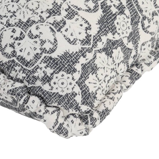 Vidaxl Zitzak Stof Patchwork Licht - Grijs