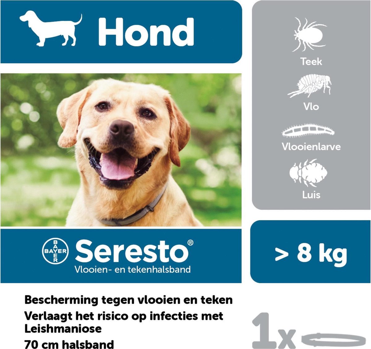 Seresto grote hond en gt 8kg