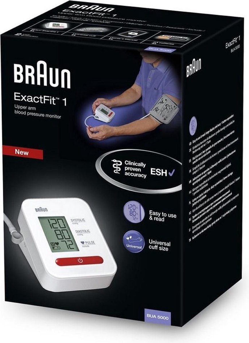 Braun Bloeddrukmeter Bovenarm Bua5000eu - Zwart