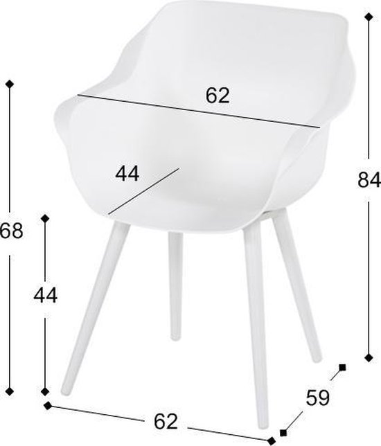 Hartman Sophie Studio Tuinstoel - Set van 2 - Wit