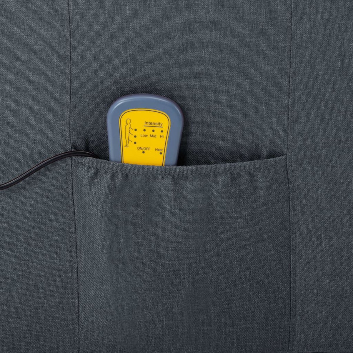 Vidaxl Massagestoel Verstelbaar Stof Licht - Grijs