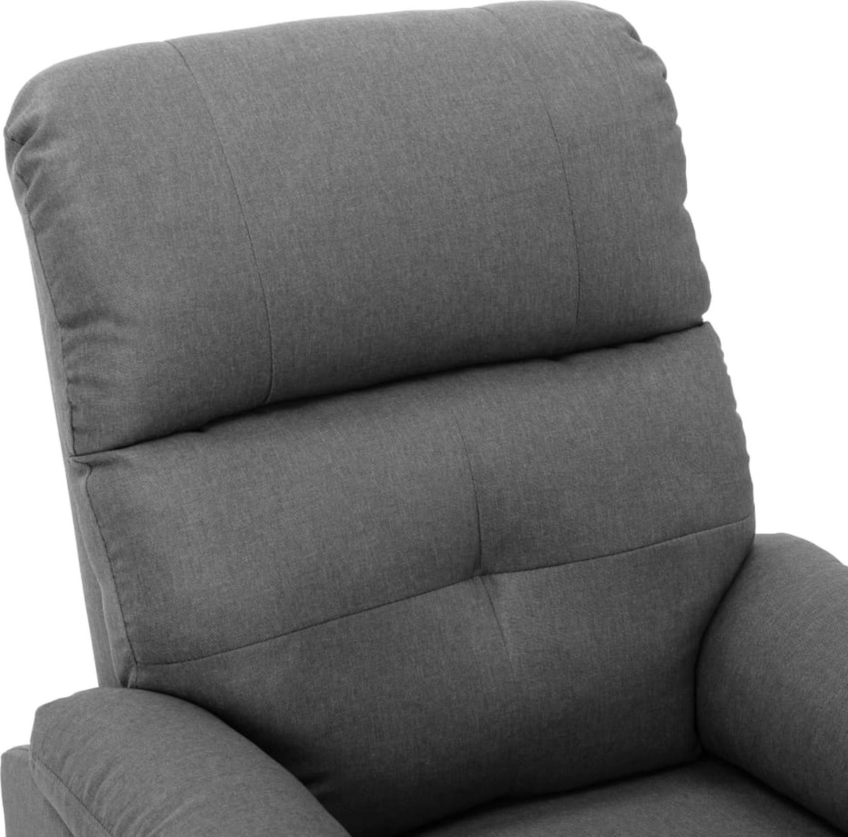 Vidaxl Massagestoel Verstelbaar Stof Licht - Grijs