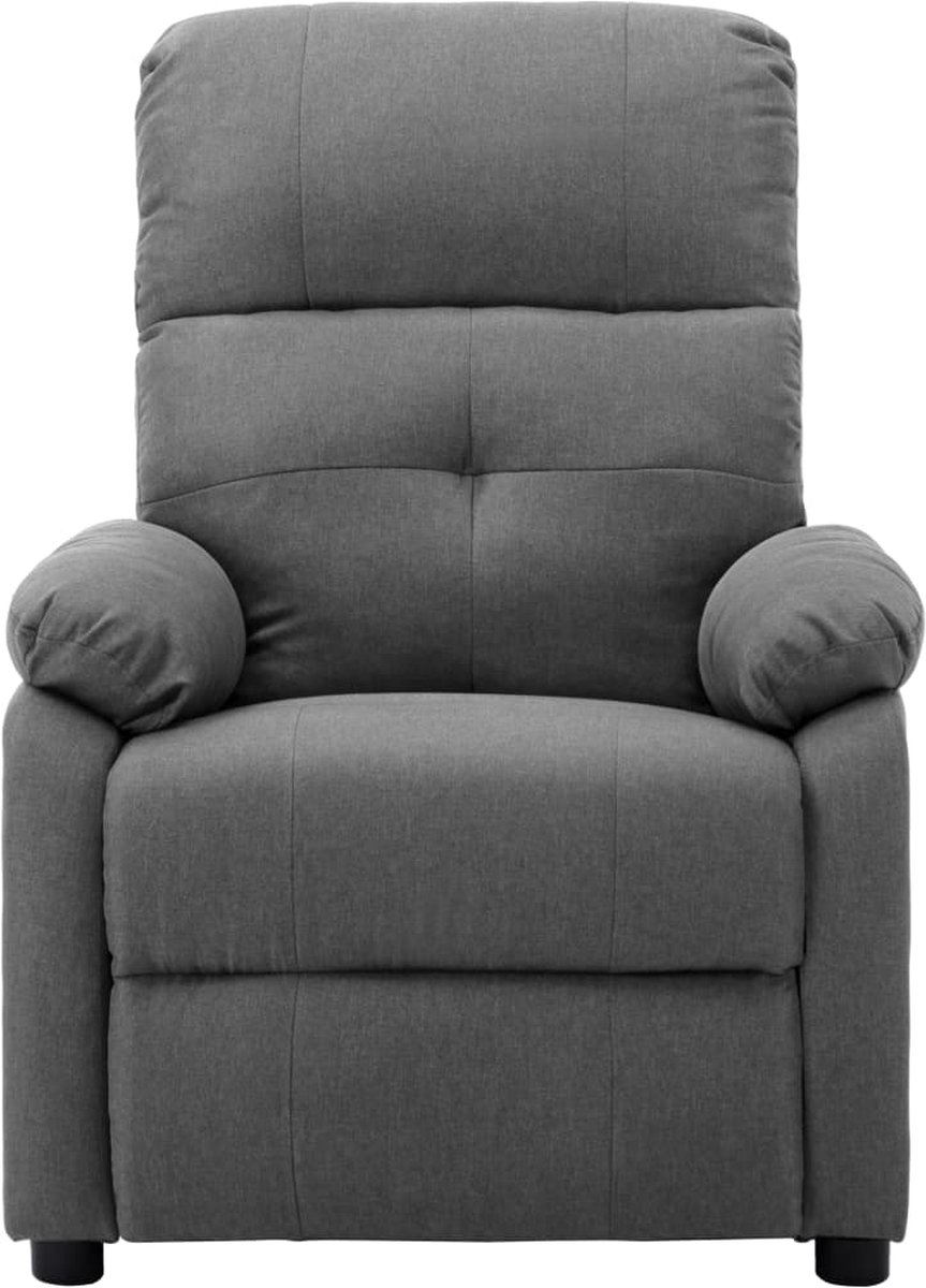 Vidaxl Massagestoel Verstelbaar Stof Licht - Grijs