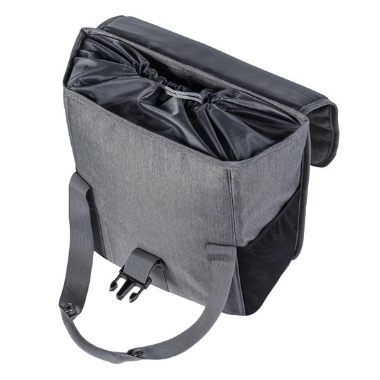 Basil Shopper Go Enkele Fietstas 16 Liter - Grijs