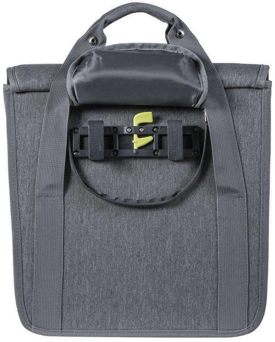 Basil Shopper Go Enkele Fietstas 16 Liter - Grijs