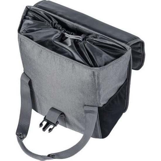 Basil Shopper Go Enkele Fietstas 16 Liter - Grijs