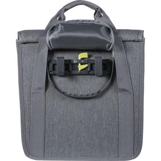 Basil Shopper Go Enkele Fietstas 16 Liter - Grijs