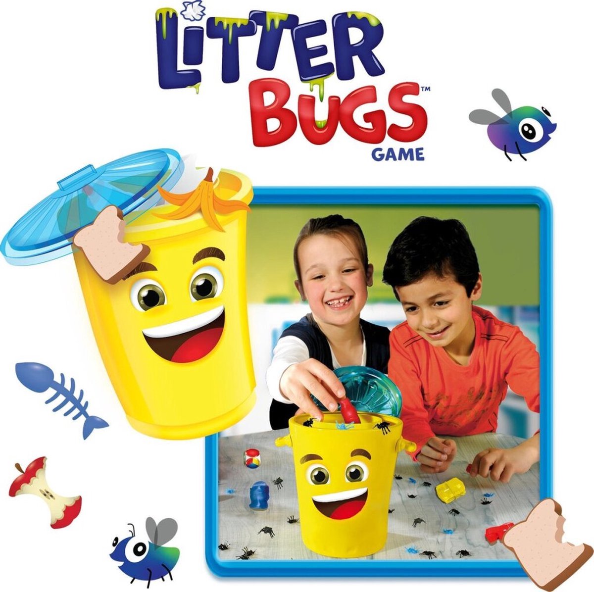 Goliath kinderspel Litter Bugs 55 delig - Geel