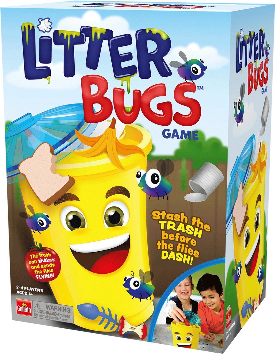 Goliath kinderspel Litter Bugs 55 delig - Geel