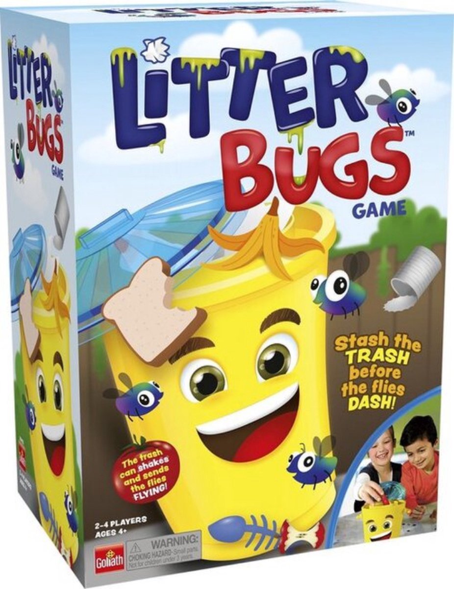 Goliath kinderspel Litter Bugs 55 delig - Geel
