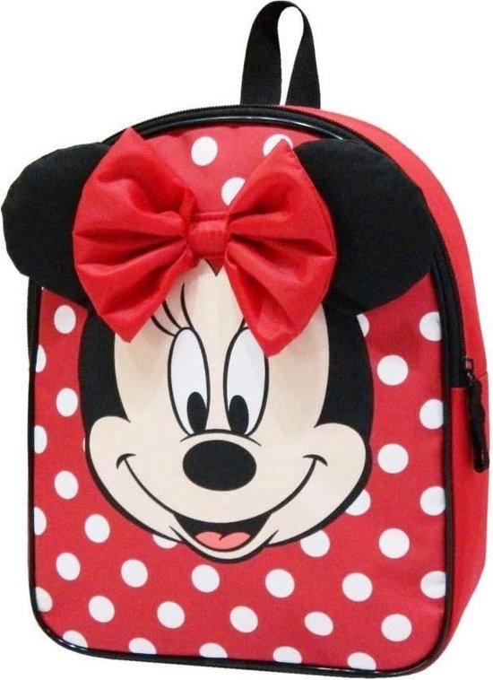 Disney Rugzak Minnie Mouse Meisjes 31 Cm Polyester/zwart - Rood