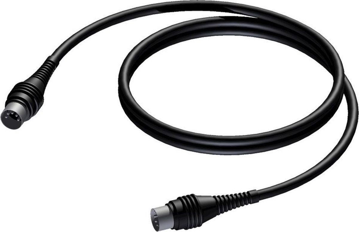 Procab CAM400/0.5 5-polige DIN MIDI kabel 0,5m