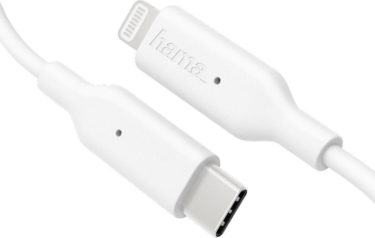 Hama 183295 Laadkabel USB-C naar Lightning 1m - Wit