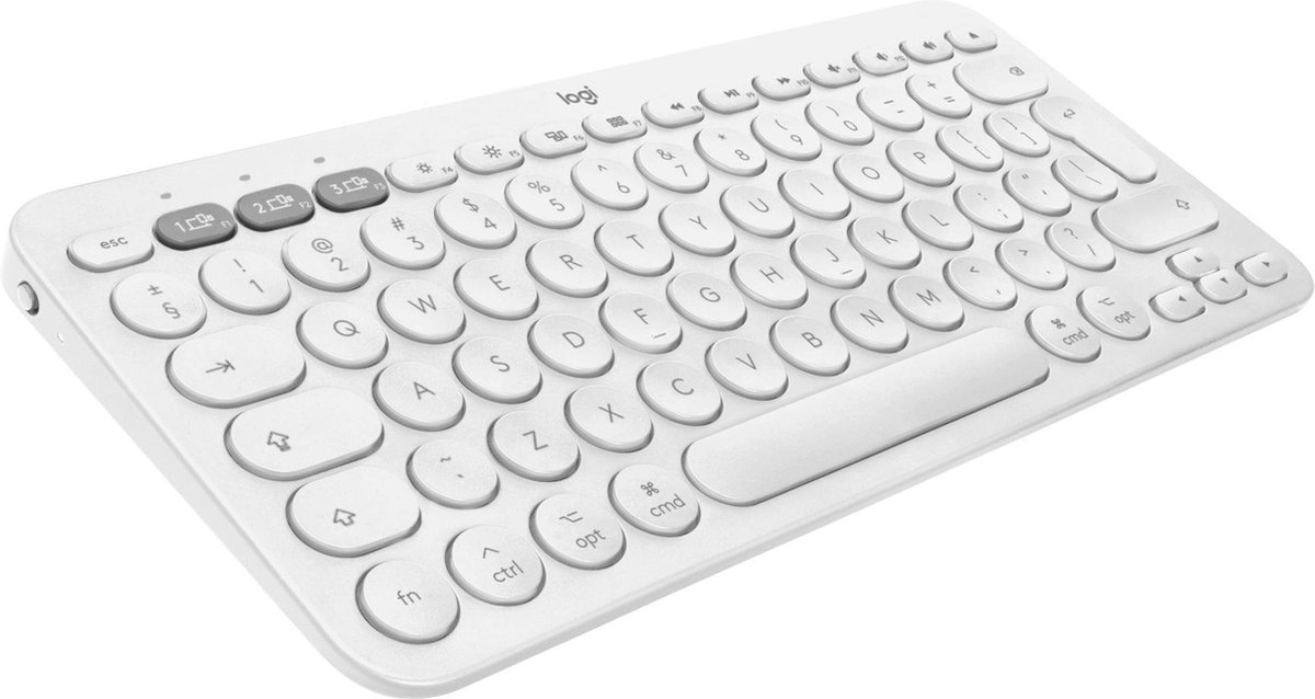 Logitech K380 voor Mac Bluetooth Multi-device Toetsenbord Qwerty - Wit