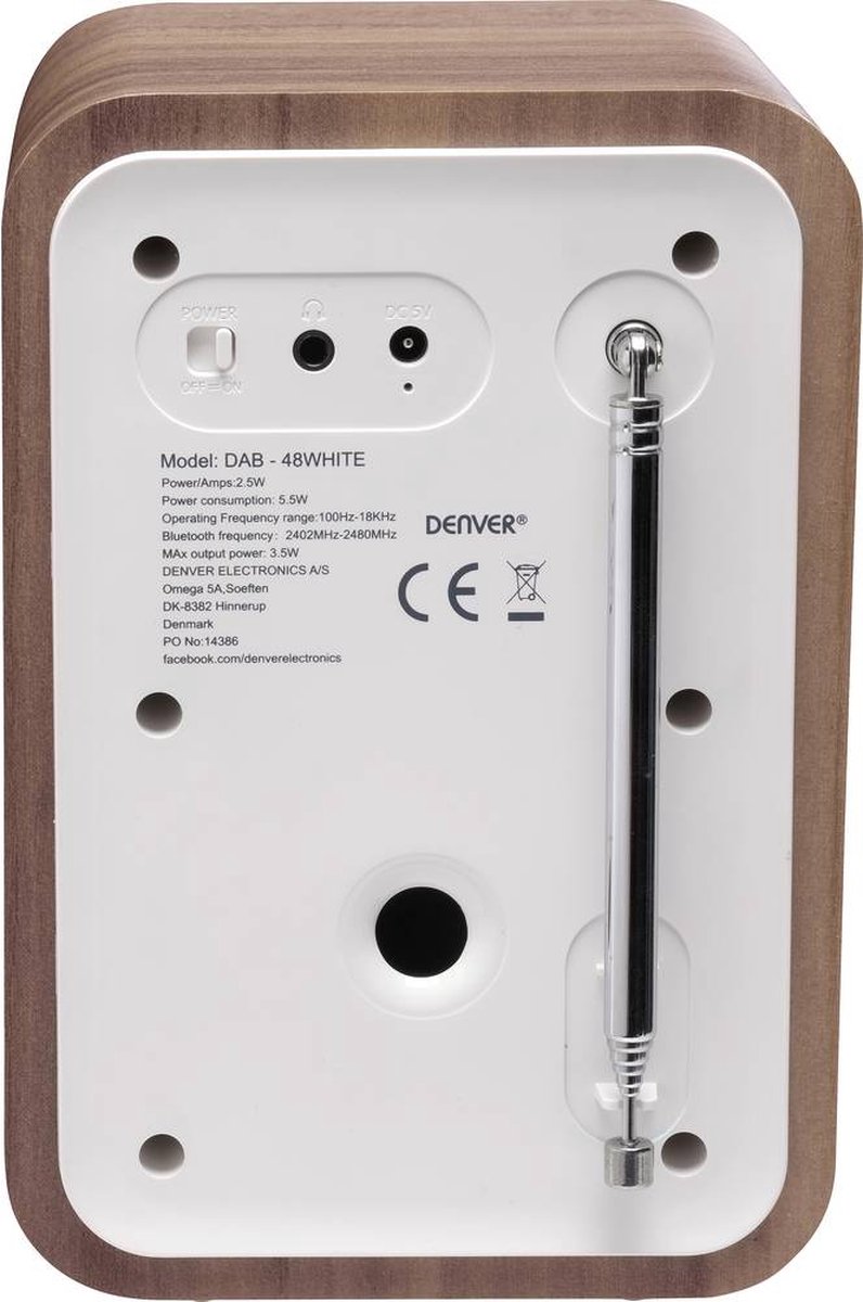 Denver DAB-48 - Wit