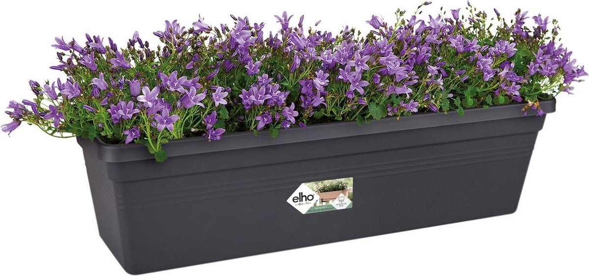 elho Balconniere Green Basics 40 - Exterieur & Balkon - L 16,5 X B 39 X H 13,7 Cm - Wonen - Zwart