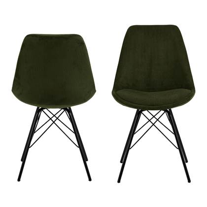24Designs Vestbjerg Iris Eetkamerstoel - - Groen