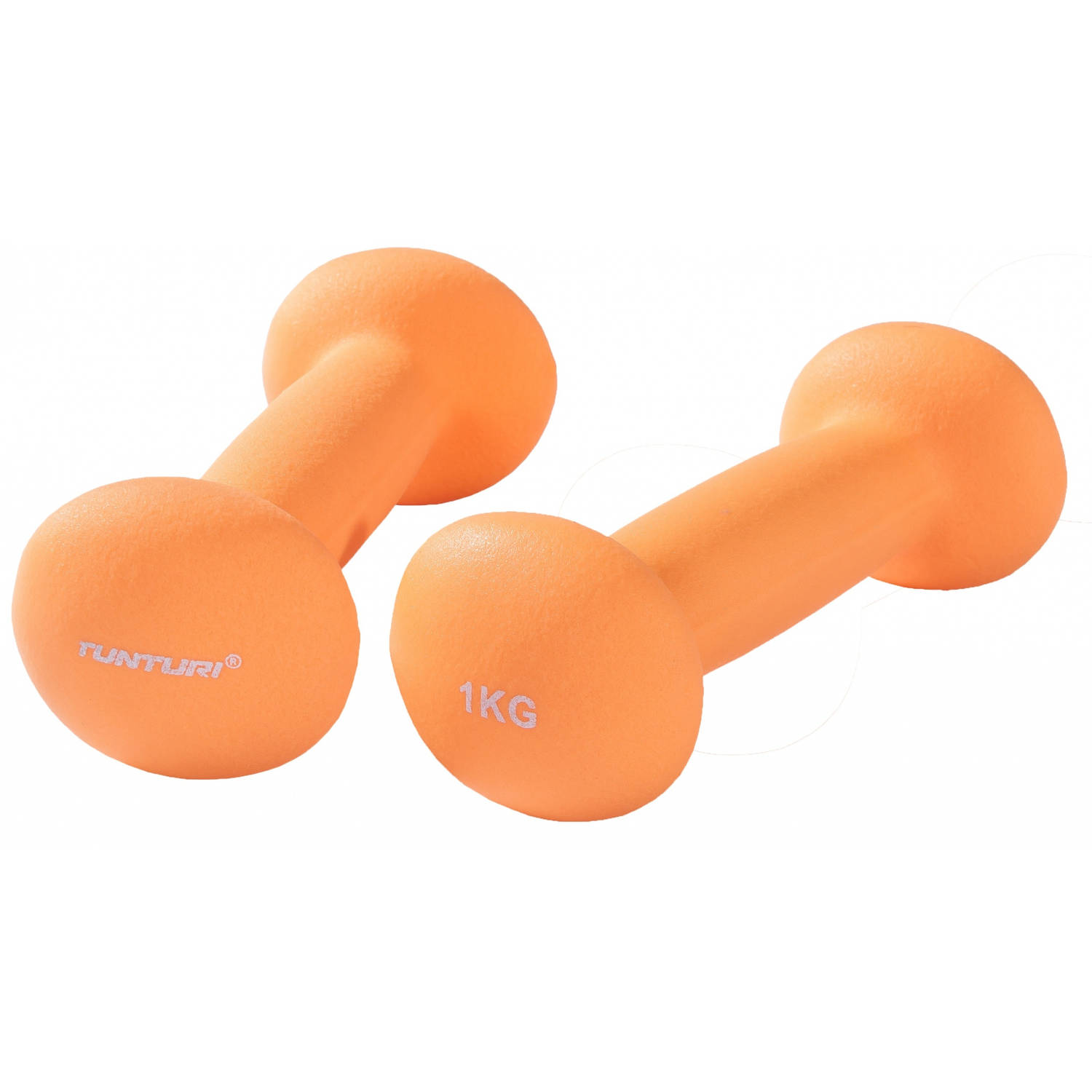 Tunturi Dumbbells Neopreen 2 X 1 Kg - Oranje