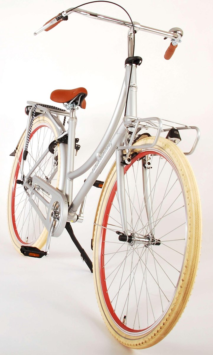 Volare Classic Oma 28 Inch 45 cm Dames Terugtraprem Zilver - Silver