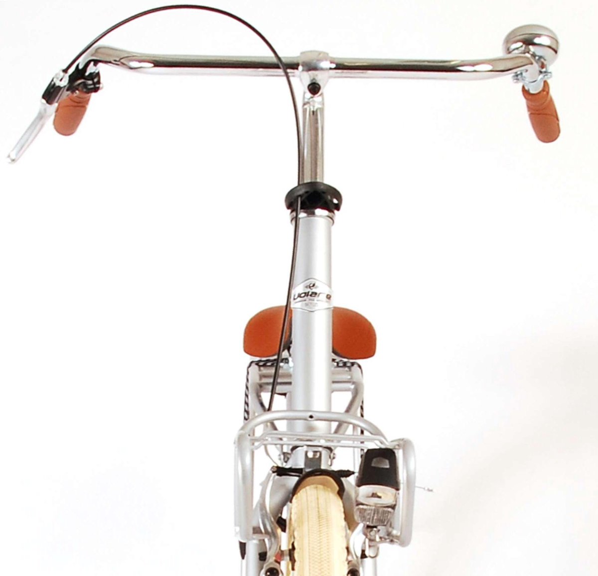 Volare Classic Oma 28 Inch 45 cm Dames Terugtraprem Zilver - Silver