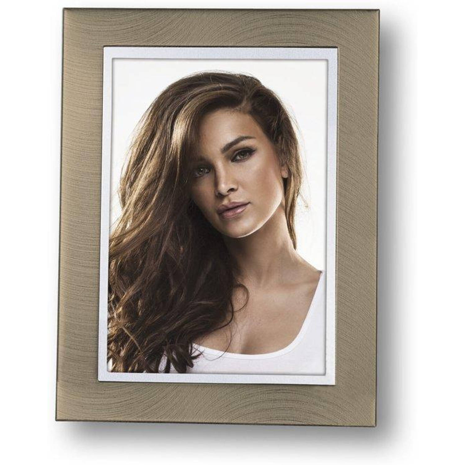 Zep - Metalen Fotolijst Wels Brons Voor Foto Formaat 15x20 - H1268 - Bruin