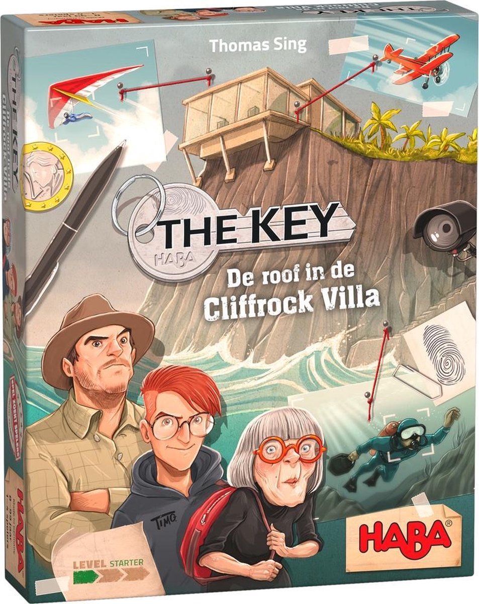 HABA The Key De roof in Cliffrock Villa (NL) karton/hout 162 delig