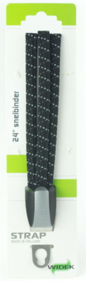 Widek veiligheidsbinder beugel 24 inch nylon/RVS/grijs - Zwart