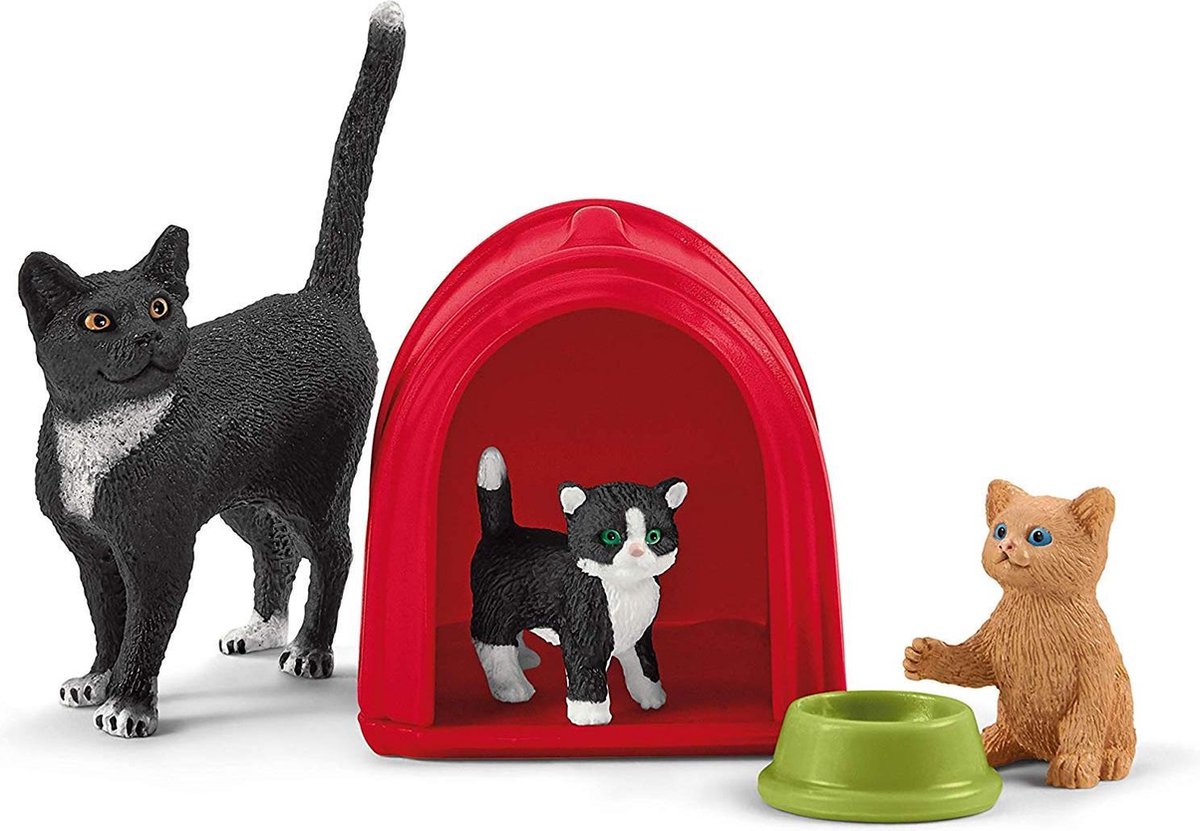 Schleich Boerderij - Speeltijd Voor Schattige Katten 42501
