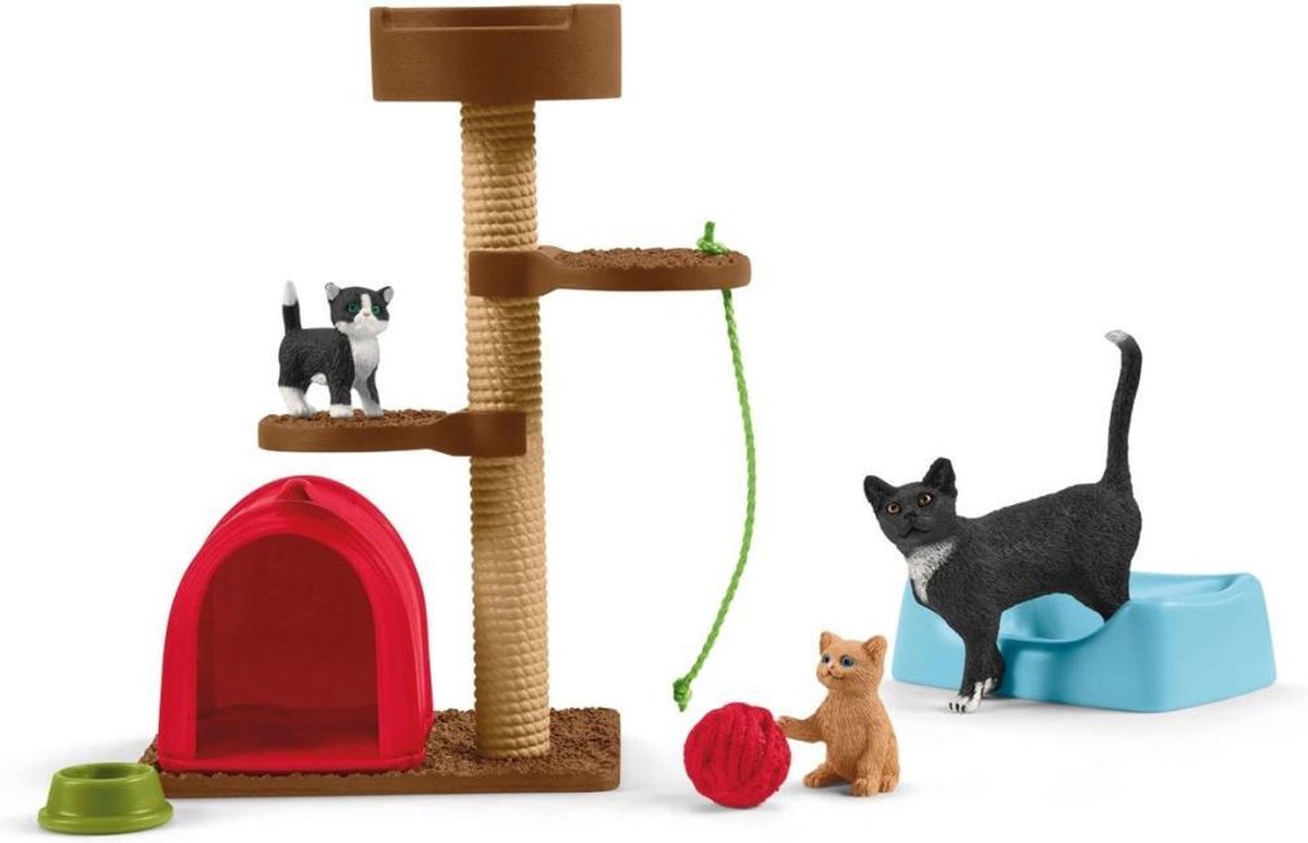 Schleich Boerderij - Speeltijd Voor Schattige Katten 42501