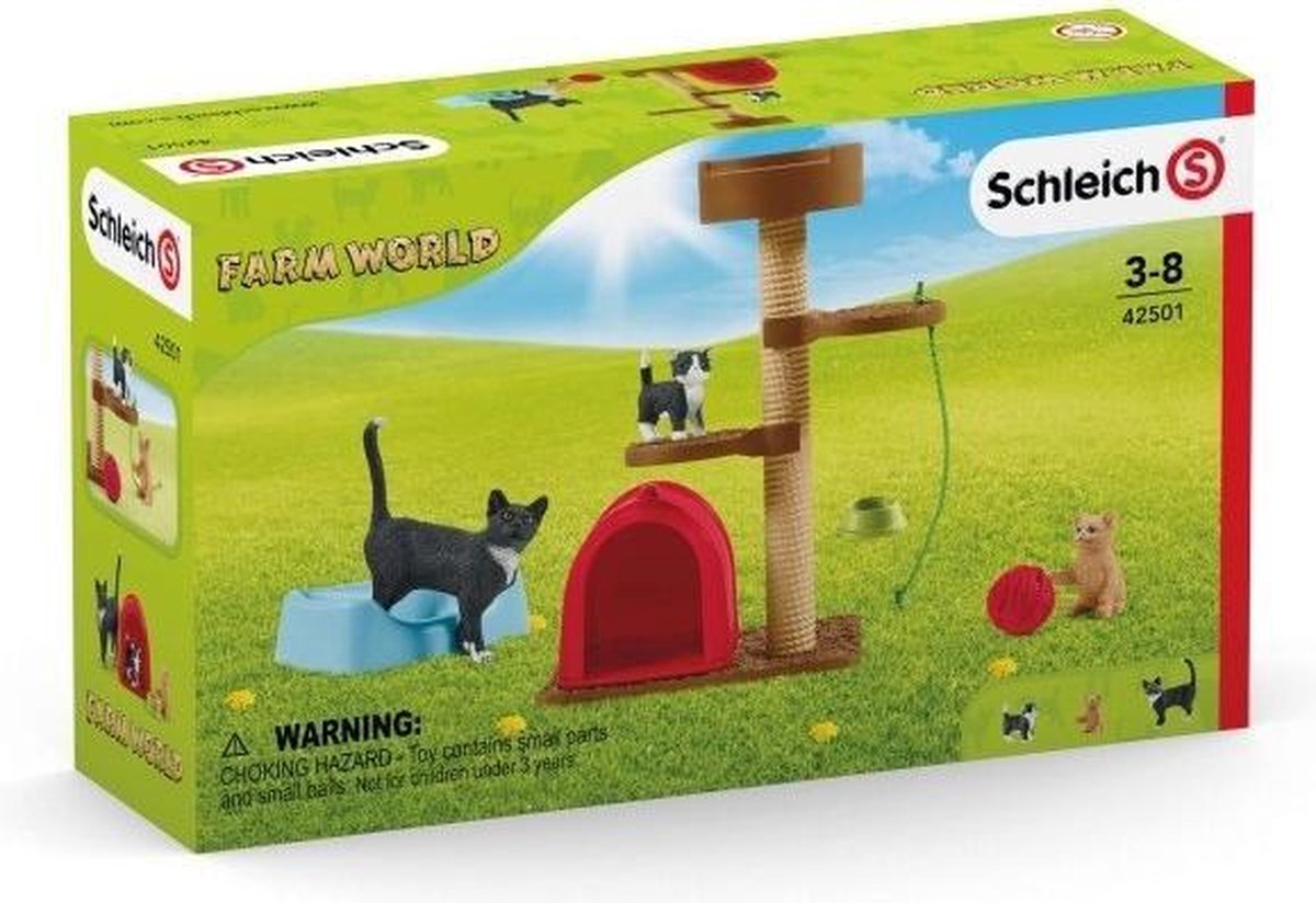 Schleich Boerderij - Speeltijd Voor Schattige Katten 42501