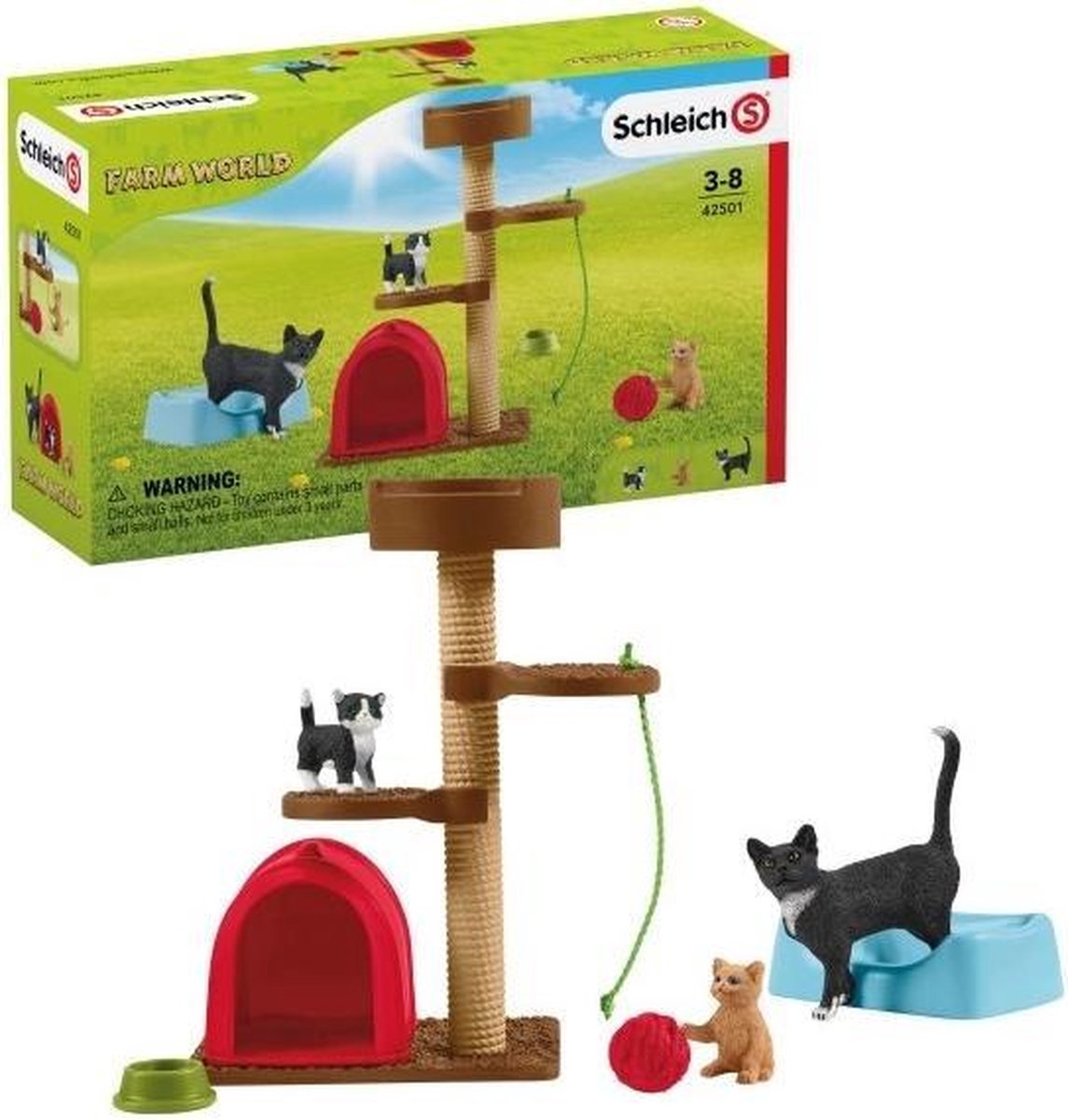 Schleich Boerderij - Speeltijd Voor Schattige Katten 42501