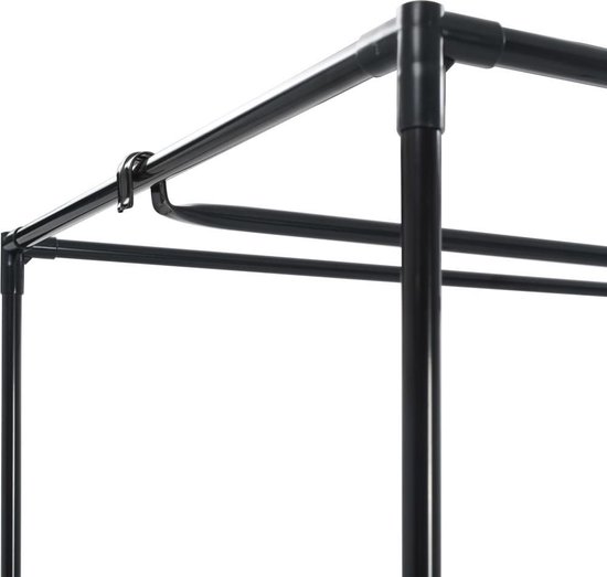 Vidaxl Kledingkast 75x50x160 Cm - Grijs