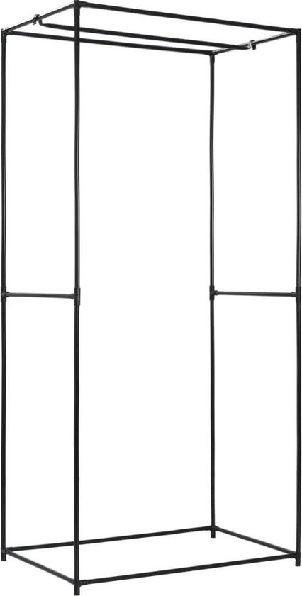 Vidaxl Kledingkast 75x50x160 Cm - Grijs