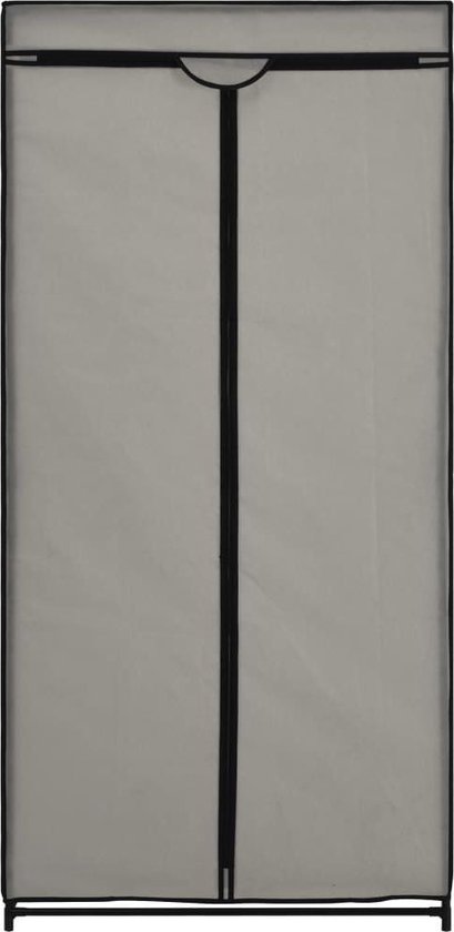 Vidaxl Kledingkast 75x50x160 Cm - Grijs