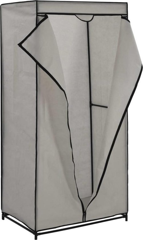 Vidaxl Kledingkast 75x50x160 Cm - Grijs